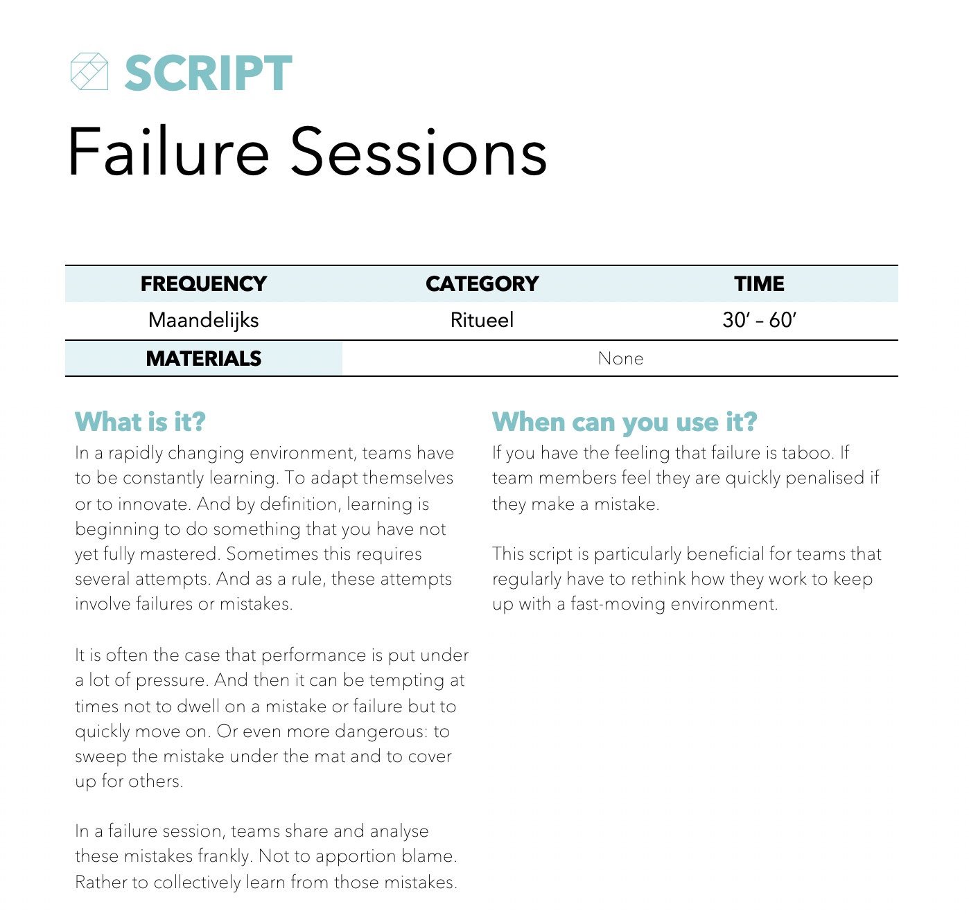 Failure script